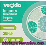 Veckia Tampones Con Aplicador Super Caja 40 Unidades