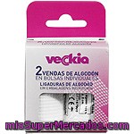 Veckia Vendas De Algodón En Bolsas Individuales 5 M X 5 Cm Caja 2 Unidades