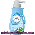 Veet Crema Depilatoria Con Aloe Vera Y Vitamina E Para Piel Sensible Dosificador 400 Ml