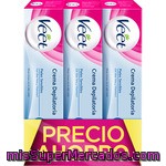 Veet Crema Depilatoria Con Aloe Vera Y Vitamina E Para Piel Sensible Pack 3 Tubo 200 Ml