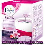 Veet Spawax Kit De Calentamiento De Cera Sin Bandas Compuesto Por Calentador De Cera + 6 Discos De Cera