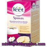 Veet Spawax Recambios De Cera Sin Bandas Fragancia De Orquídea Blanca Y Vainilla Caja 6 Unidades