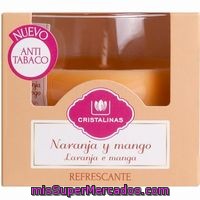 Vela Ambientador Naranja Anti Tabaco Cristalinas, Pack 1 Unid.