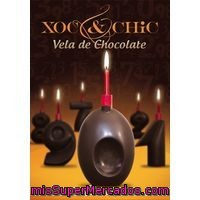 Vela De Chocolate Nº 0 Xoc&chic, Pack 1 Unid.