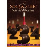 Vela De Chocolate Nº 3 Xoc&chic, Pack 1 Unid.