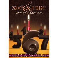 Vela De Chocolate Nº 6 Xoc&chic, Pack 1 Unid.