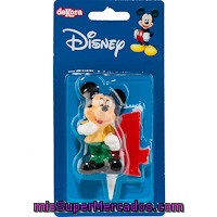 Vela Nº4 Mickey 6,5 Cm, Pack 36 G