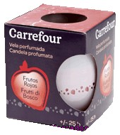 Vela Perfumada Frutas Rojas Carrefour 1 Ud.