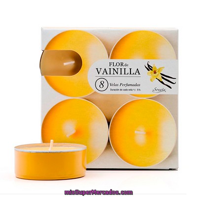 Vela Perfumada Maxi Aroma Vainilla, Sonata, Paquete 8 U