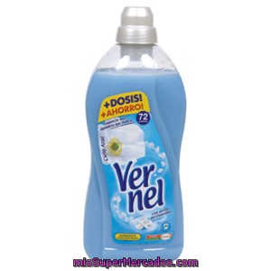 Vernel Suavizante Concentrado Azul Botella 72 Lv