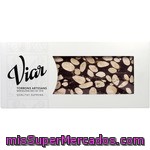 Viar Turrón De Chocolate Con Almendra Rascada Calidad Suprema Tableta 300 G