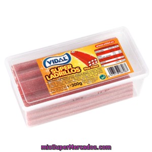 Vidal Super Ladrillo Pica Fresa Caja 300 Gr