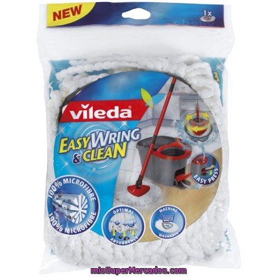 Vileda Easy Wring & Clean Fregona Recambio 1 Unidad