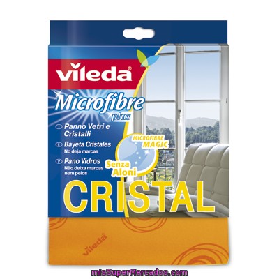 Vileda Microfibre Plus Bayeta Para Cristales Paquete 1 Unidad