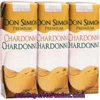 Vino Blanco Chardonnay Don Simon, Pack 3x25 Cl