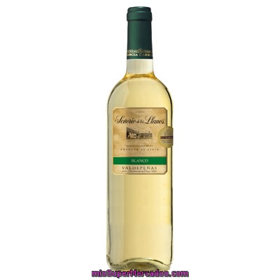 Vino Blanco Valdepeñas, Señorio De Los Llanos, Botella 750 Cc