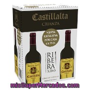 Vino D.o. Ribera Del Duero Tinto Crianza Castillalta Pack 6x75 Cl.