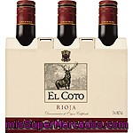 Vino D.o. Rioja Tinto Crianza El Coto Pack 3x18,7 Cl.