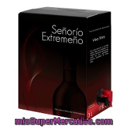 Vino De La Tierra De Extremadura Tinto Señorío Extremeño Dispensador Con Grifo 3 L.