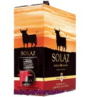 Vino De La Tierra Tinto Solaz Dispensador Con Grifo 3 L.