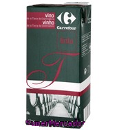 Vino Tinto De Mesa Brik Carrefour 1 L.