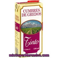 Vino Tinto De Mesa Cumbre De Gredos 1 L.