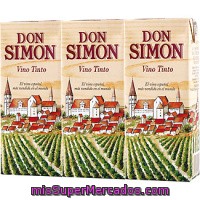 Vino Tinto Don Simon, Pack 3x187 Ml