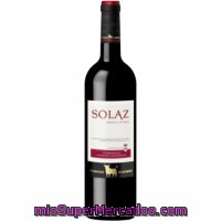 Vino Tinto Joven De La Tierra De Castilla Solaz, Botella 75 Cl