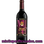 Vino Tinto Reserva D.o. Rioja Marqués De Cáceres, Botella 75 Cl