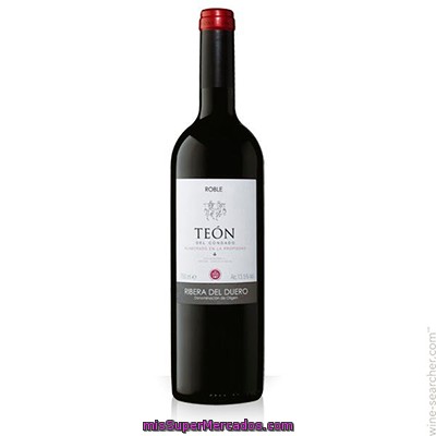 Vino Tinto Ribera Duero Roble, Condado Teon, Botella 750 Cc