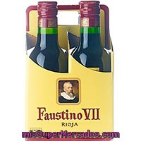 Vino Tinto Rioja Faustino Vii, Botellín, Pack 4x18 Cl