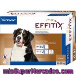 Virbac Effitix Solución Antiparasitaria Para Perros De Tamaño Grandes De + De 40 Kg Envase 4 Unidades