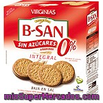 Virginias B-san Galletas Integrales 100% Vegetal Con Calcio Y Hierro Sin Azúcar Baja En Sal Caja 480 G