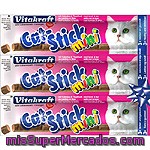 Vitakraft Cat-stick Mini Snack De Bacalao Para Gatos Envase 3 Unidades