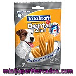 Vitakraft Dental 2 En 1 Sticks Para El Control De Placa En Perros Perros De 4-10 Kg 7 Unidades Envase 120 G