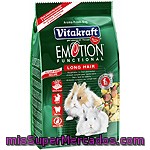 Vitakraft Emotion Long Hair Alimento Premium Para Conejos Enanos Con Pelo Largo Paquete 600 G
