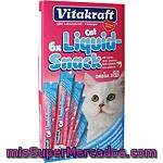 Vitakraft Liquid Snack Para Gato Snacks Líquidos Con Salmón Envase 6 Unidades