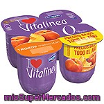 Vitalínea Con Melocotón Danone, Pack 4x125 G