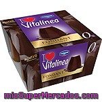 Vitalinea Fondant-choco Danone, Pack 4x100 G