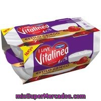 Vitalínea Griego Pasión Fresas Danone, Pack 4x115 G