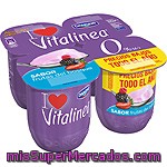 Vitalinea Yogur Sabor Frutas Del Bosque 4x125g