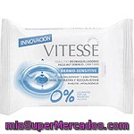 Vitesse Toallitas Desmaquilladoras Dermo Sensitive Cara Y Ojos Piel Muy Sensible Bolsa 20 Unidades