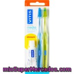 Vitis Cepillo Dental Medio Access 2 Unidades + Regalo Pasta Dental 15ml