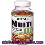 Weider Multi Up Gominolas Para Adultos Con Vitaminas Y Minerales Sin Azúcar 80 Unidades Bote 200 G