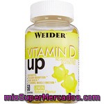 Weider Up Vitamina D Gominolas Sin Azúcar Añadido Sin Gluten Sabor Limón 50 Unidades Bote 200 G