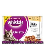 Whiskas Gusto Selección Variada En Salsa Con Pavo Y Salmón Para Gatos Pack 4 Unidades 85 G