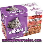 Whiskas Recetas Tradicionales Para Gato En Salsa Selección De Carne Pack 12 Bolsa 100 G