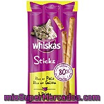 Whiskas Sticks Ricos En Pollo 3 Unidades Paquete 22 G