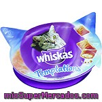 Whiskas Temptations Snack Para Gato De Salmón Envase 60 G