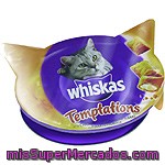 Whiskas Temptations Snacks Para Gato De Pollo Y Queso Envase 60 G